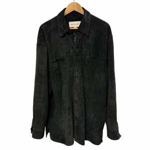Pronto Uomo Genuine Suede Shirt Jacket Black Shacket XXL